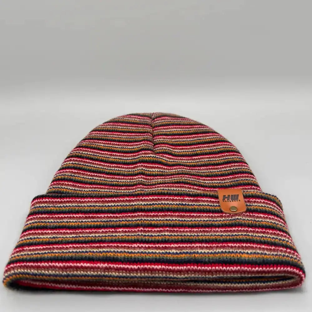 Haakwear Traditional Stitch Beanie, Multi Color Knit Winter Hat, Made in USA - HAAKWEAR USA - Made in USA Beanies Beanie Classic Cuffed Beanie, Multi Color Knit Winter Hats Haakwear