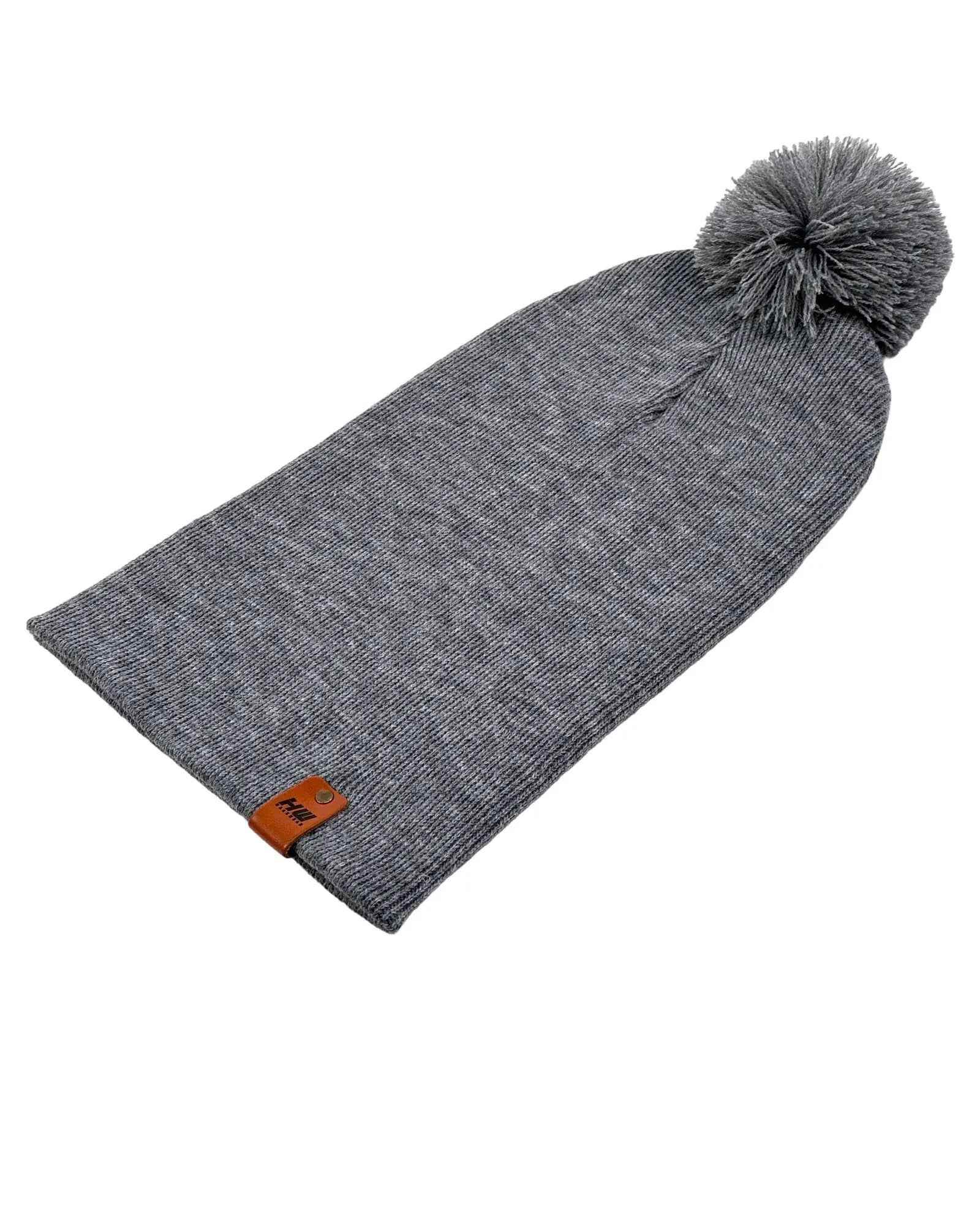 CPP1 HAAKWEAR PomPom Beanie - Made in USA - Koala Gray - HAAKWEAR USA