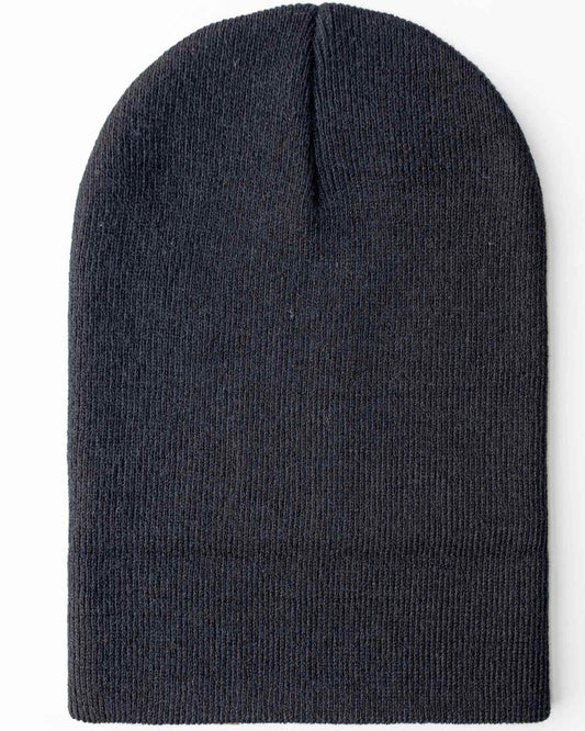 CS100 HAAKWEAR Traditional Silent Cuffed Beanie, Charcoal Black - HAAKWEAR USA
