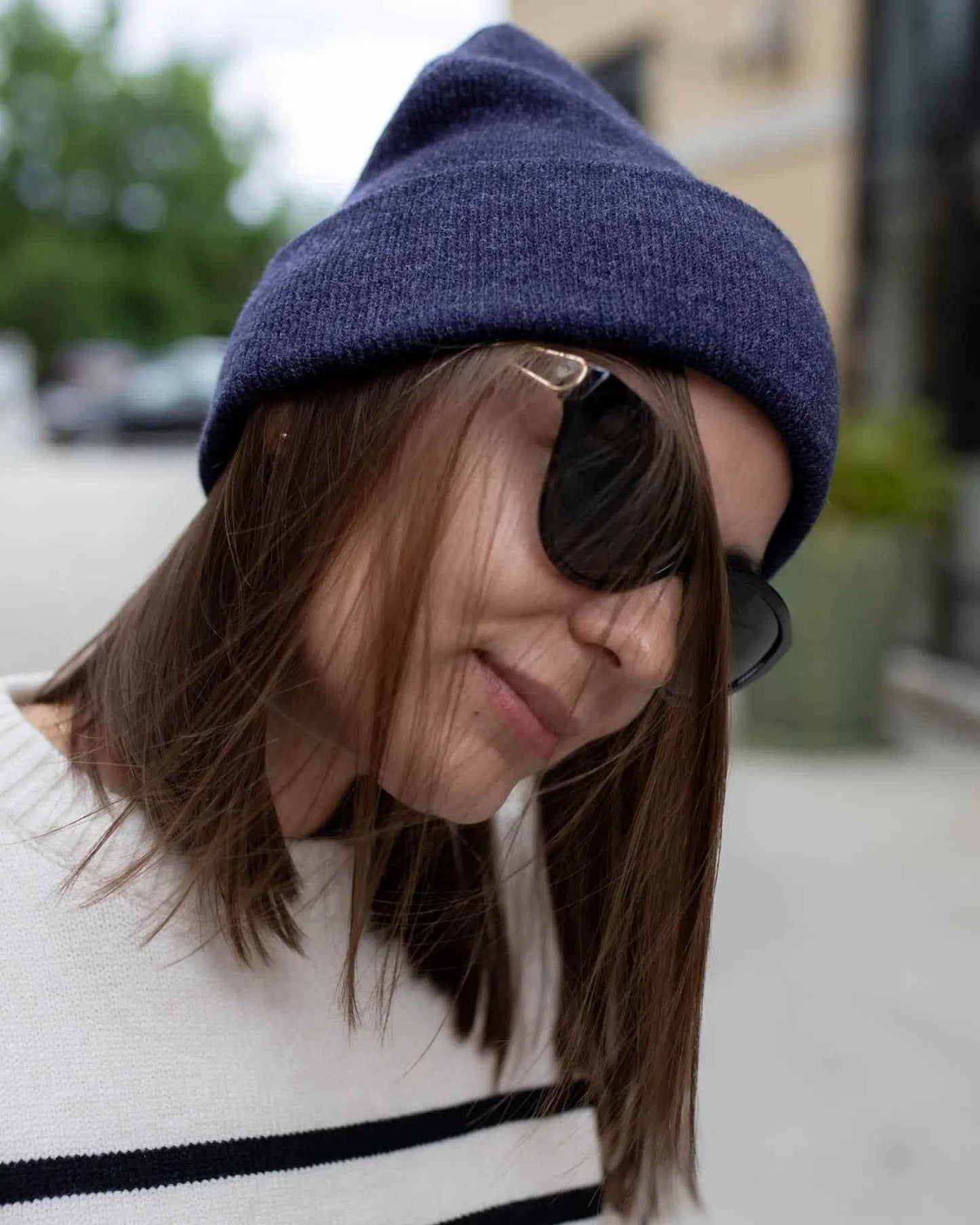 CS106 HAAKWEAR Traditional Silent Cuffed Beanie, Denim Blue - HAAKWEAR USA