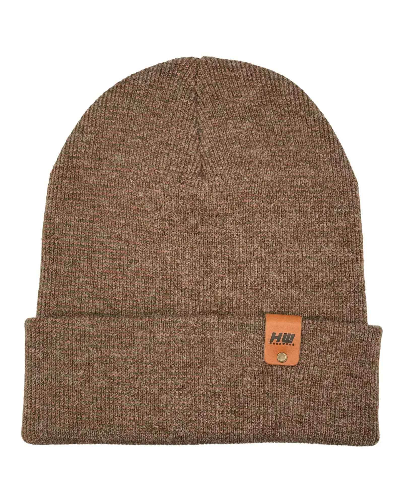HAAKWEAR Classic Fusion Cuffed Beanie - Burgundy / Green, Made in USA - HAAKWEAR USA