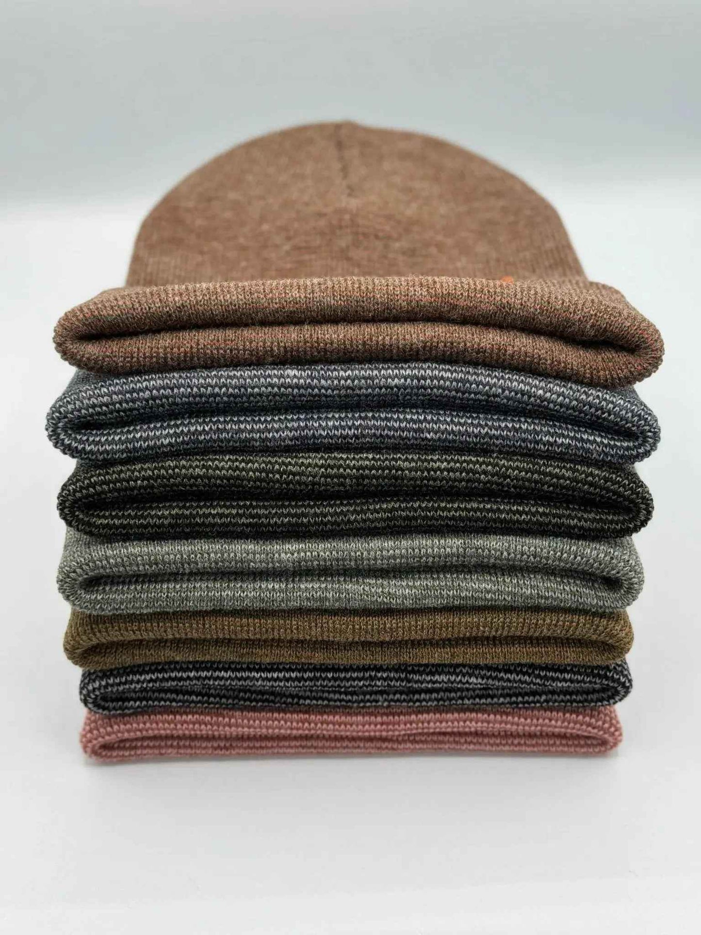 HAAKWEAR Classic Fusion Cuffed Beanie - Burgundy / Green, Made in USA - HAAKWEAR USA
