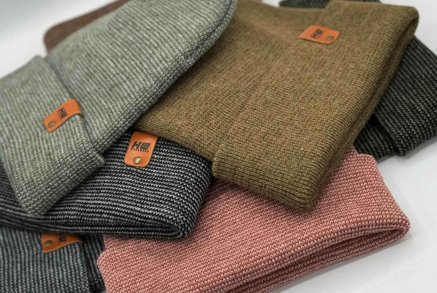 HAAKWEAR Classic Fusion Cuffed Beanie - Burgundy / Pink, Made in USA - HAAKWEAR USA