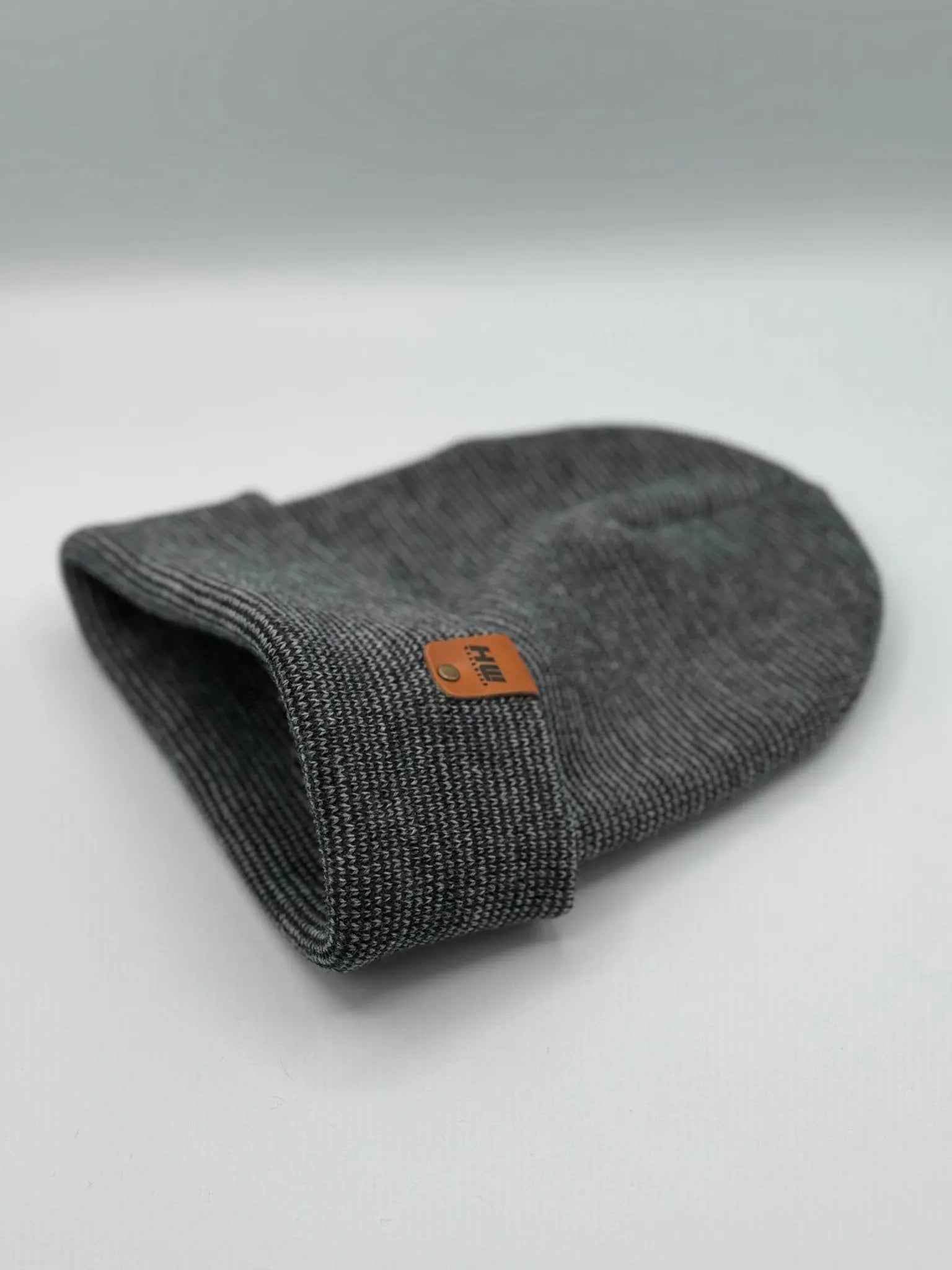HAAKWEAR Classic Fusion Cuffed Beanie - Gray / Denim, Made in USA - HAAKWEAR USA