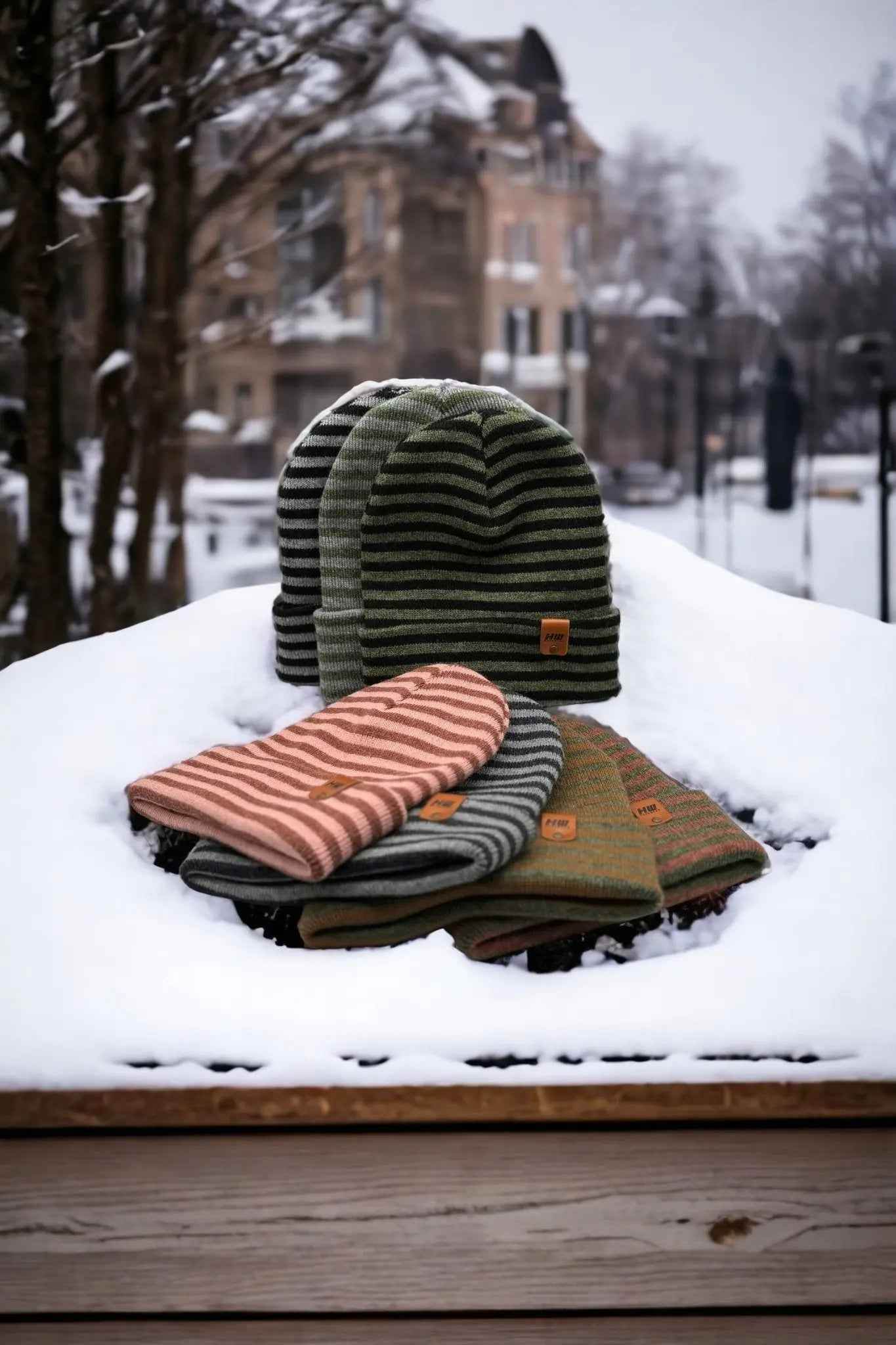 HAAKWEAR Classic RORO Cuffed Beanie / Hat - Black / Gray, Made in USA - HAAKWEAR USA