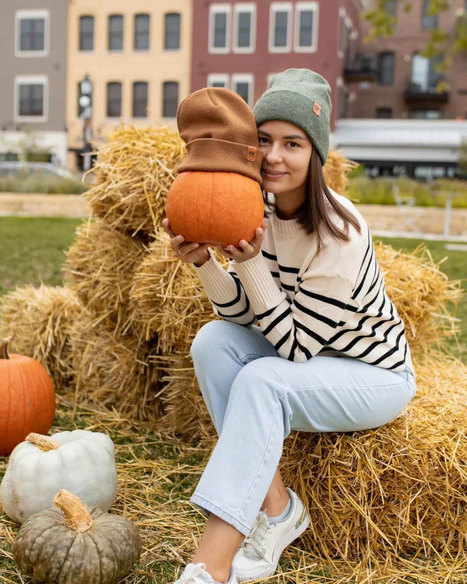 HAAKWEAR Knit Cuffed Classic Beanie / Hat - Forest Green, Made in USA - HAAKWEAR USA