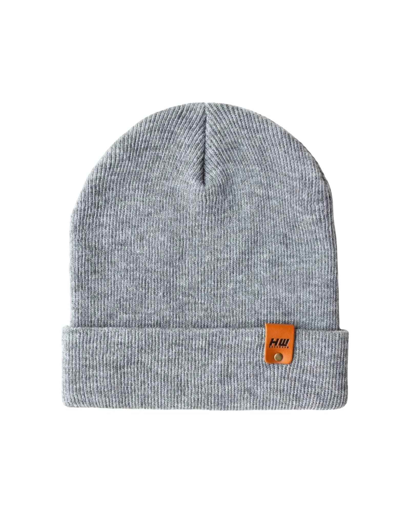 HAAKWEAR Knit Beanie - Classic Cuffed Hat in Koala Gray, Made in USA - HAAKWEAR USA