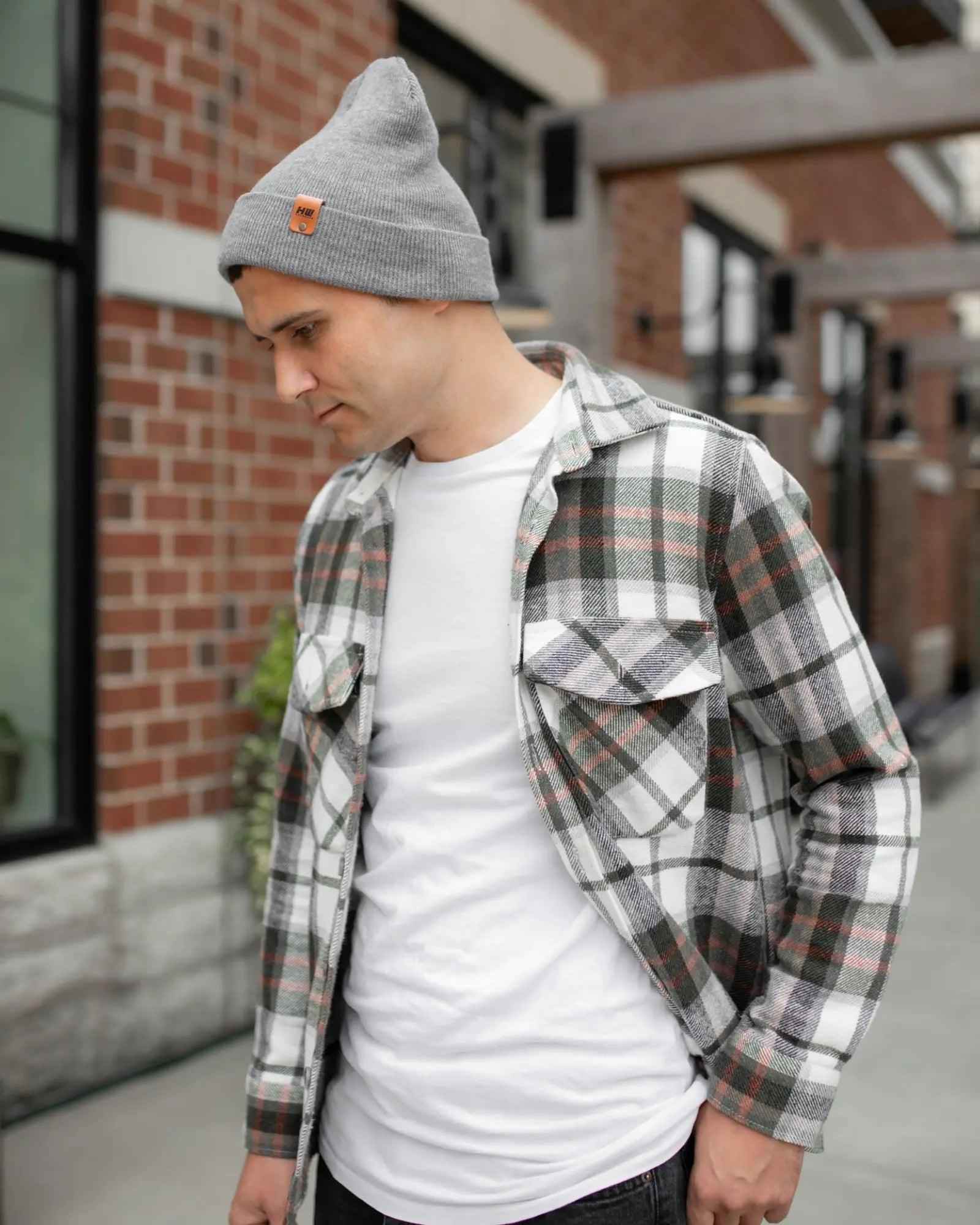 HAAKWEAR Knit Beanie - Classic Cuffed Hat in Koala Gray, Made in USA - HAAKWEAR USA