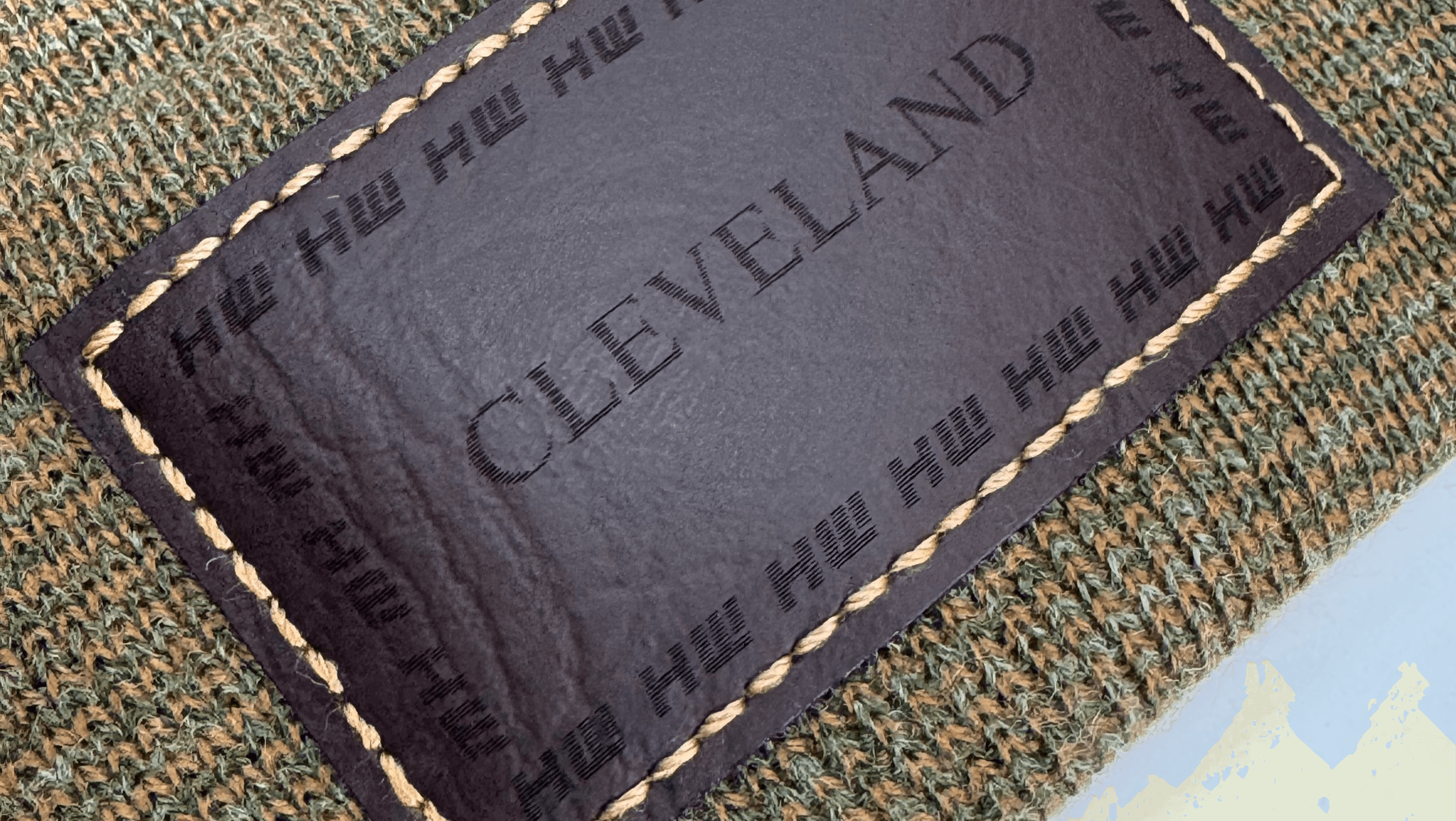 Haakwear Cleveland H Stitch Cuffed Beanie - Made in USA Hats (Limited Edition) - Brown / Green Fusion - HAAKWEAR USA