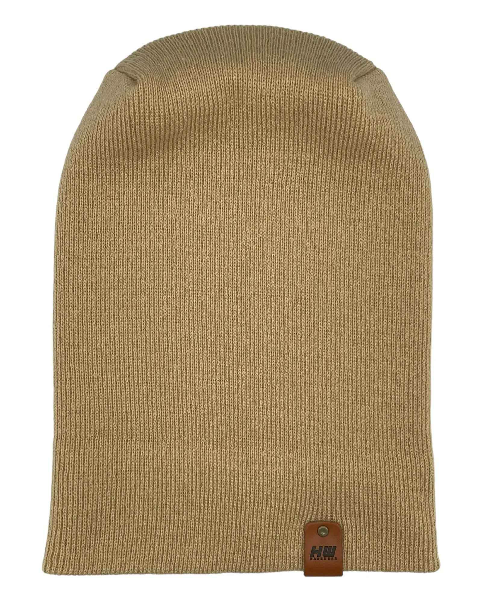 NEW HAAKWEAR H-Stitch Cuffed Beanie - Designed and Made in USA (Patented Design) - Dune Beige - HAAKWEAR USA