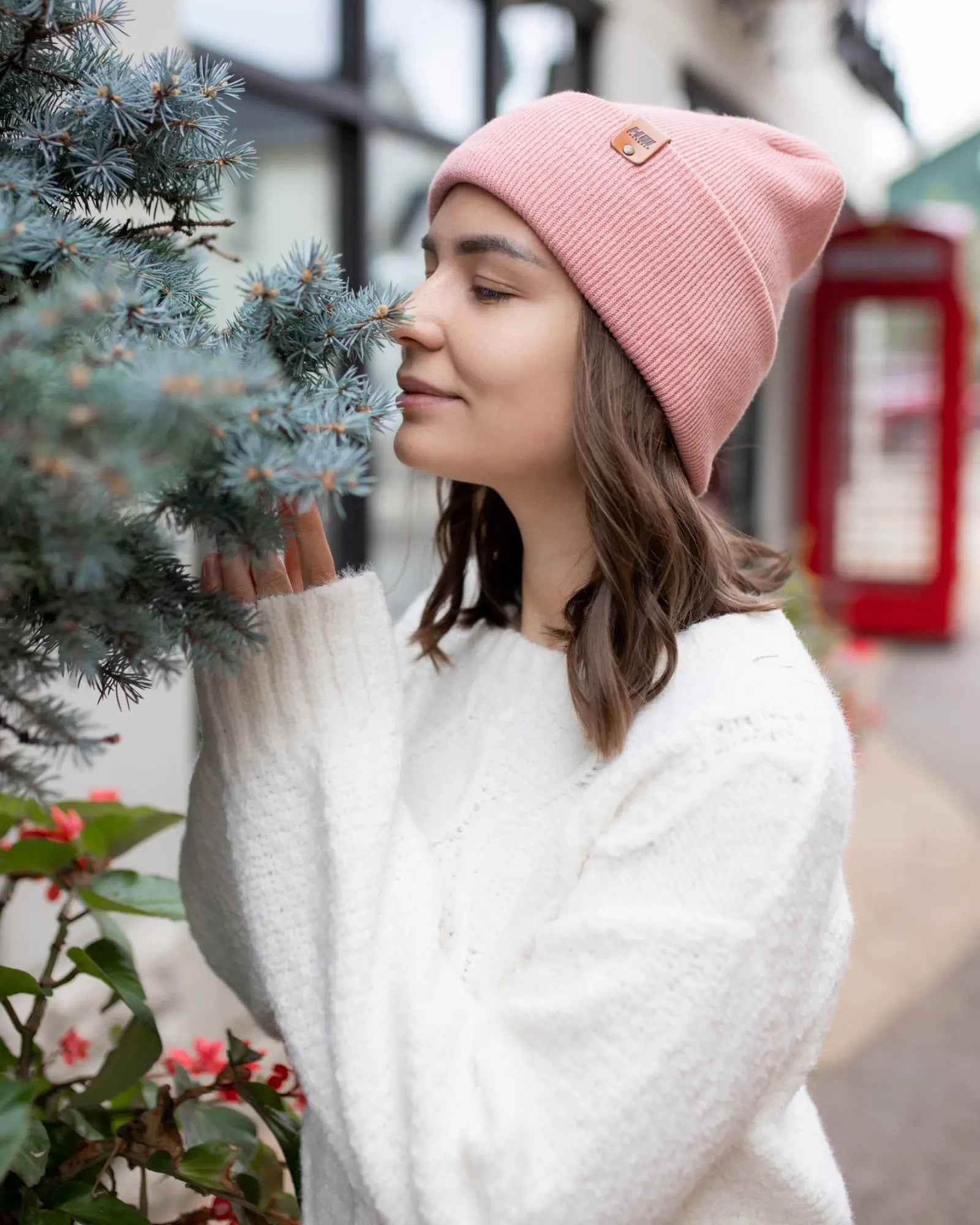 NEW HAAKWEAR H-Stitch Cuffed Beanie - Designed and Made in USA (Patented Design) - Pearl Pink - HAAKWEAR USA