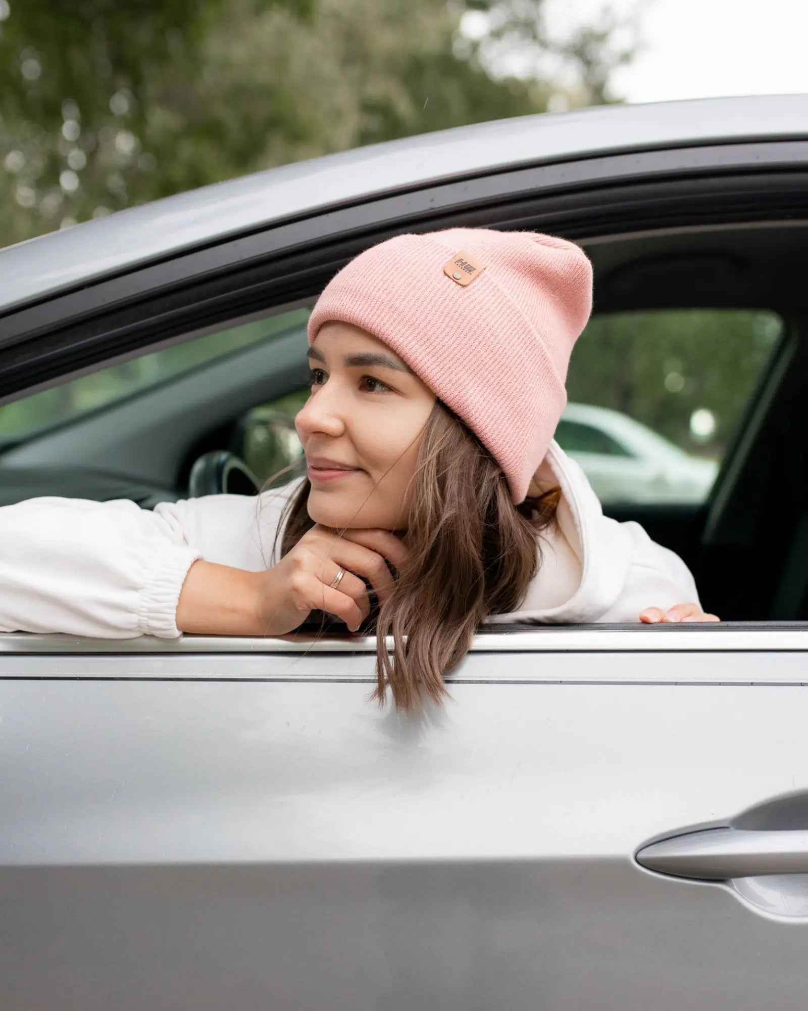 NEW HAAKWEAR H-Stitch Cuffed Beanie - Designed and Made in USA (Patented Design) - Pearl Pink - HAAKWEAR USA