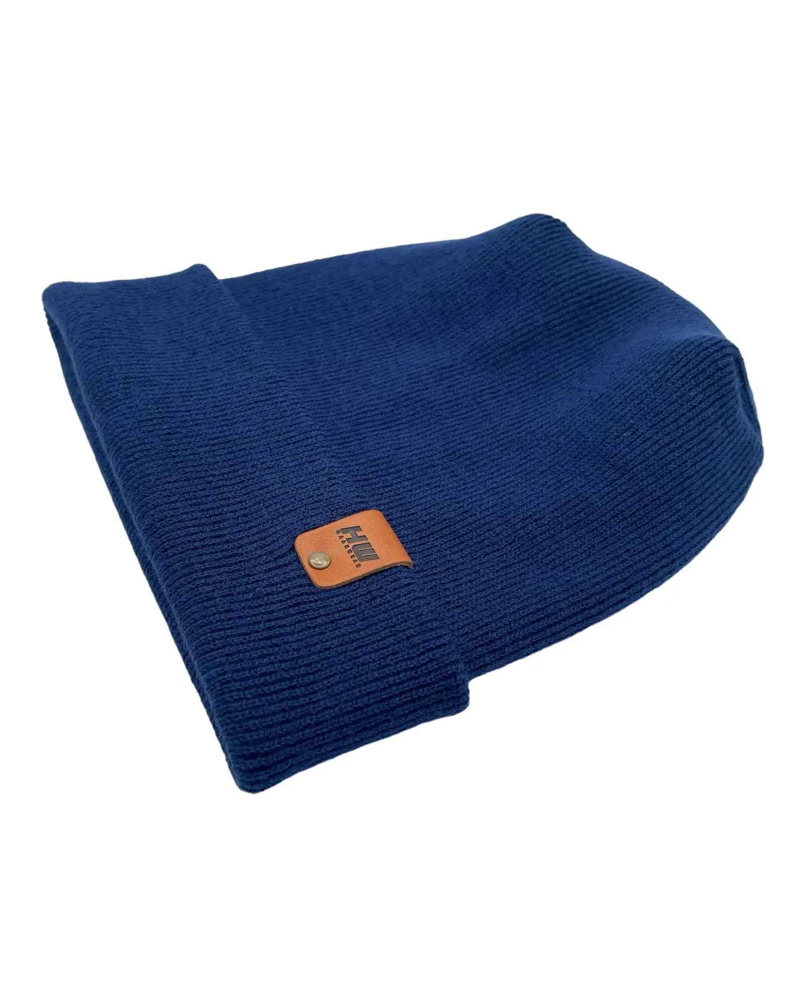 NEW HAAKWEAR H-Stitch Cuffed Beanie - Designed and Made in USA (Patented Design) - Sapphire Blue - HAAKWEAR USA