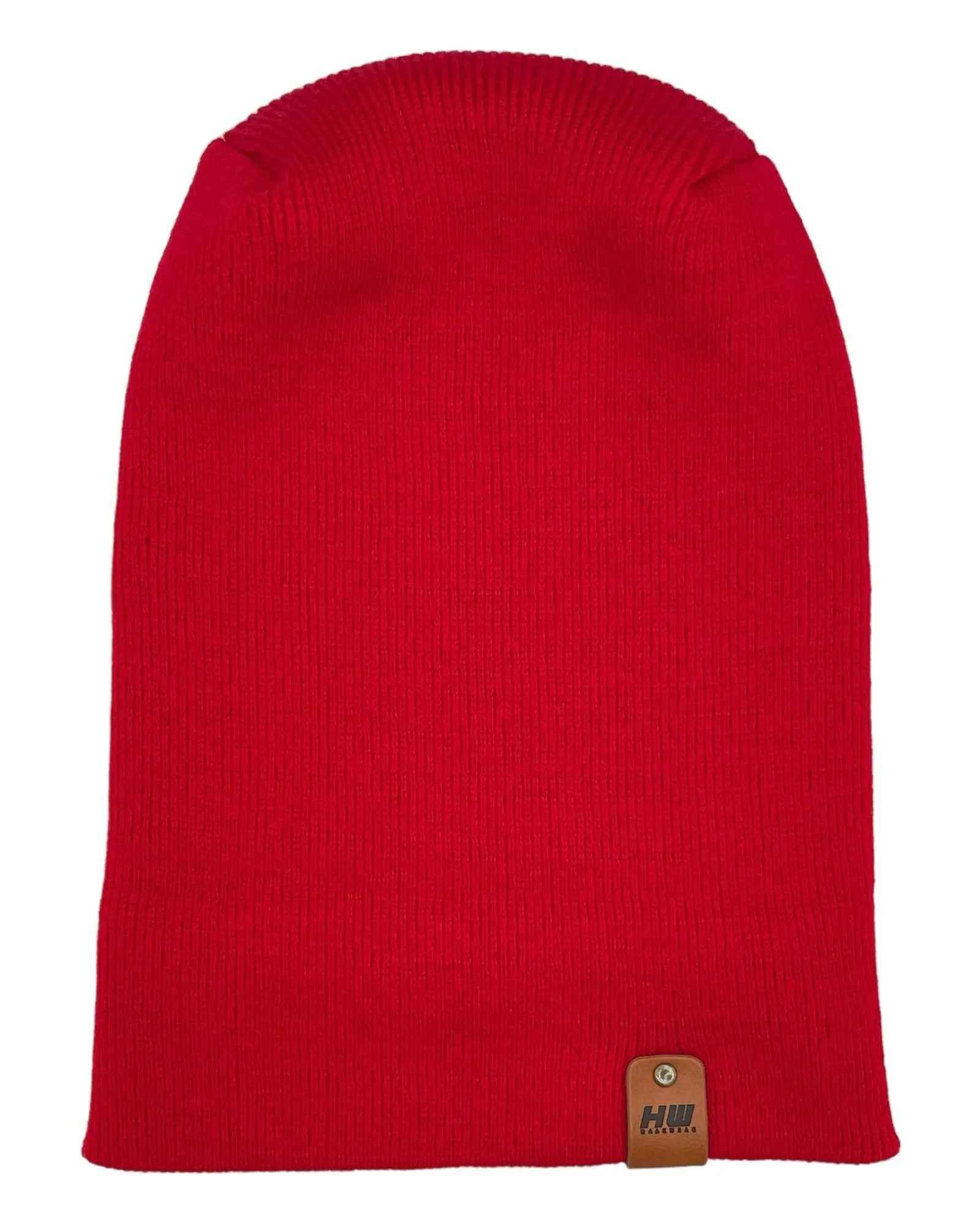 NEW HAAKWEAR H-Stitch Cuffed Beanie - Designed and Made in USA (Patented Design) - Scarlet Red - HAAKWEAR USA