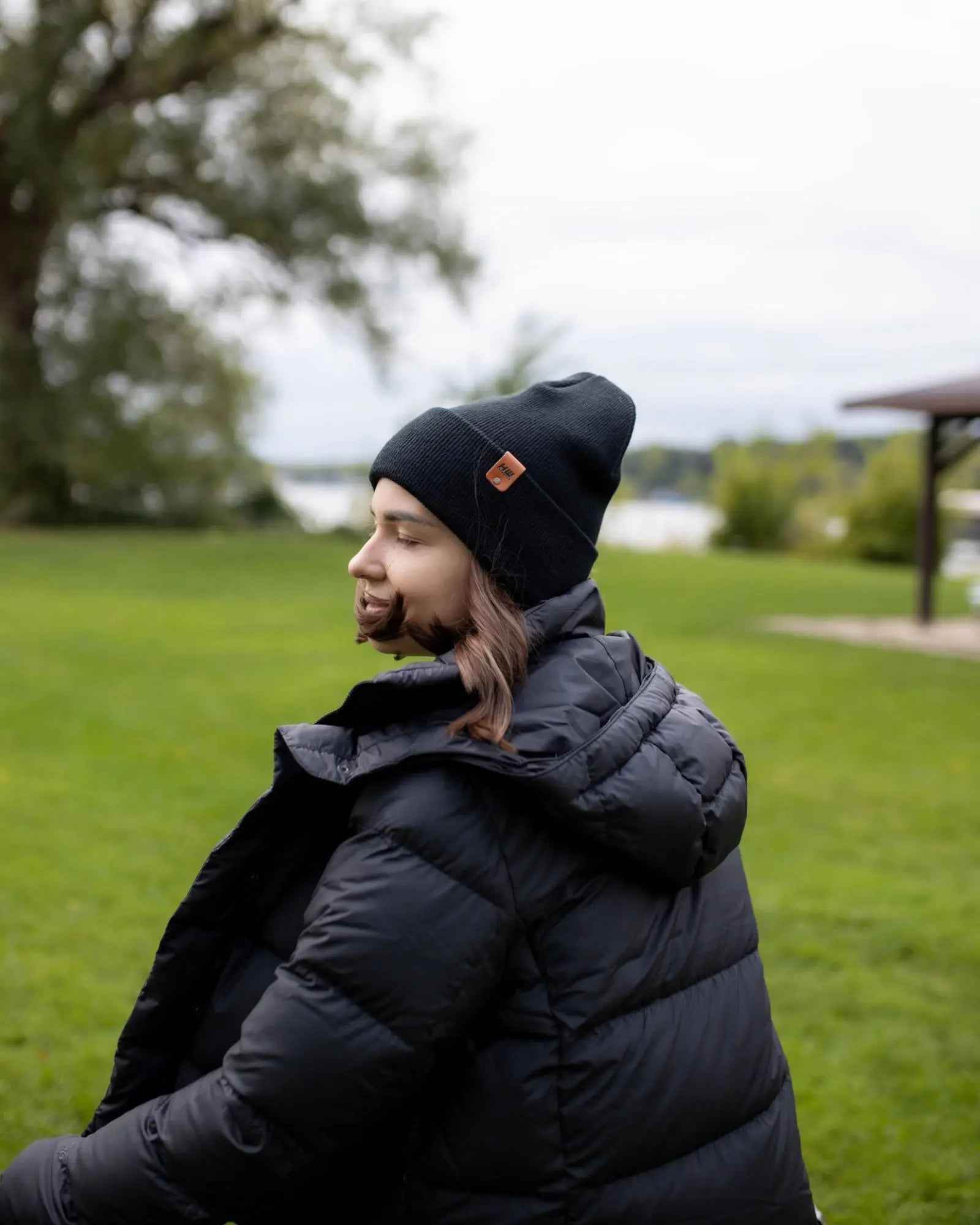 HAAKWEAR Midnight Black Beanie Hat - Classic Cuffed Knit - Made in USA - HAAKWEAR USA