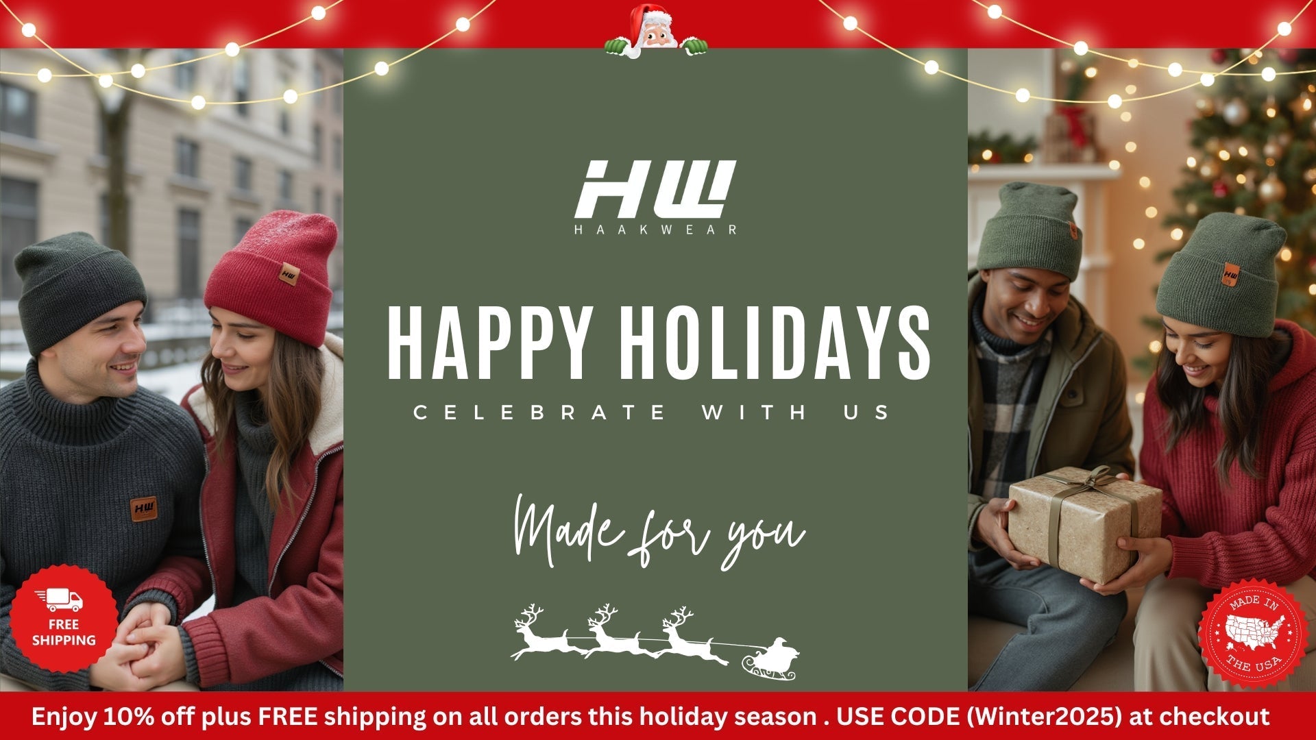 Free Shipping with No Gimmicks: Haakwear’s Made in USA Beanies Are the Easiest Holiday Gift This Year