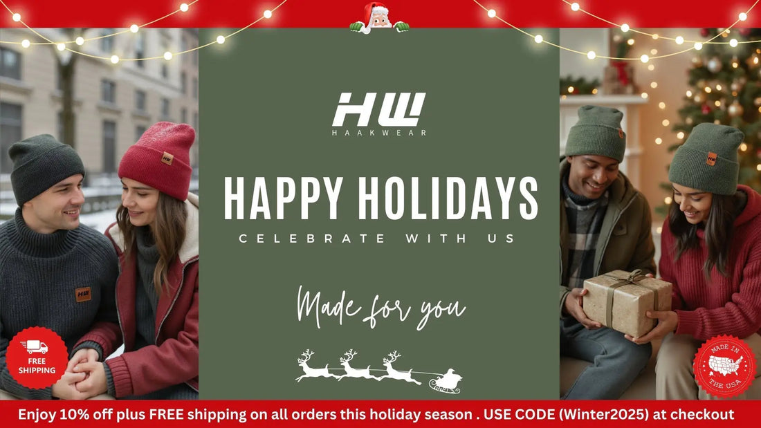 Free Shipping with No Gimmicks: Haakwear’s Made in USA Beanies Are the Easiest Holiday Gift This Year - HAAKWEAR USA - Made in USA Beanies