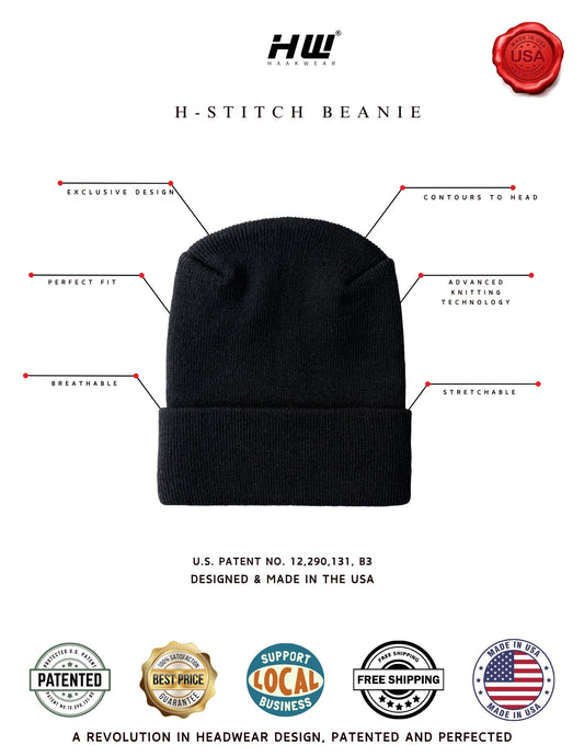 Discover the Haakwear Silent Luxury H Stitch Beanie