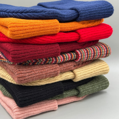 Haakwear Traditional Kids Knit Beanie. Soft, Warm & Made in USA - HAAKWEAR USA - Made in USA Beanies