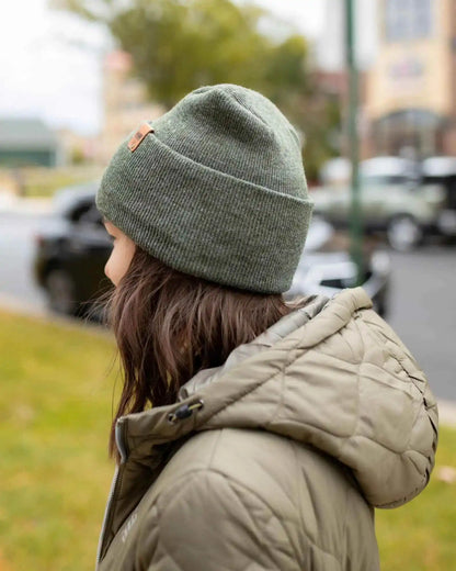 NEW HAAKWEAR H-Stitch Cuffed Beanie - Designed and Made in USA (Patened Design) - HAAKWEAR USA Beanie Patented H Stitch Cuffed Beanie, Forest Green Haakwear