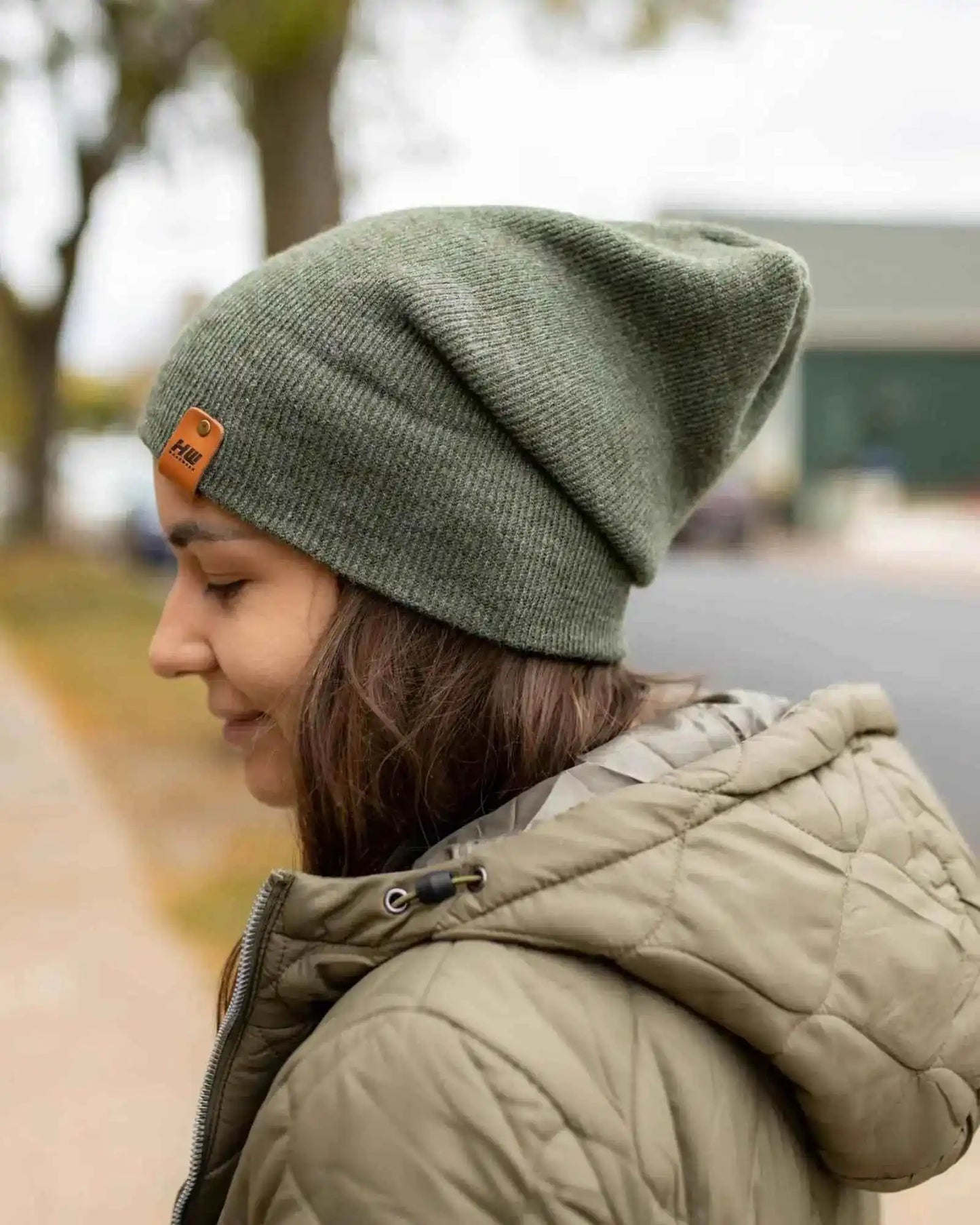 NEW HAAKWEAR H-Stitch Cuffed Beanie - Designed and Made in USA (Patented) - HAAKWEAR USA Beanie Patented H Stitch Cuffed Beanie, Forest Green Haakwear