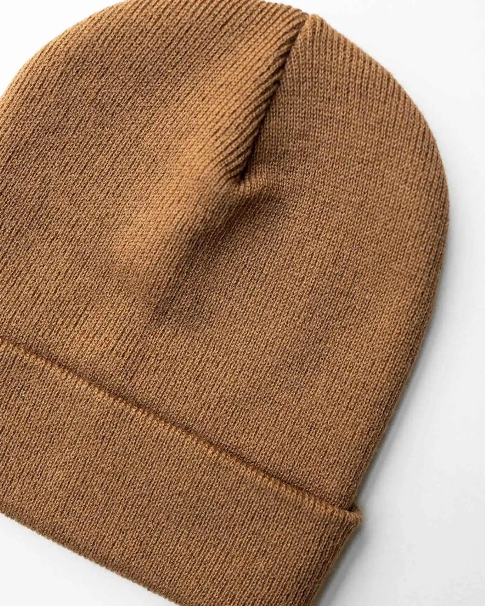 CS104 HAAKWEAR Traditional Silent Cuffed Beanie, Camel Brown - HAAKWEAR USA Beanie Classic Silent Cuffed Beanie, Camel Brown Haakwear