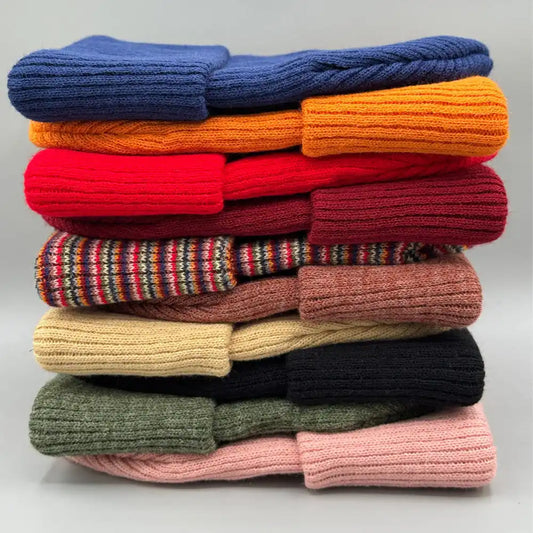 Haakwear Traditional Kids Knit Beanie. Soft, Warm & Made in USA - HAAKWEAR USA - Made in USA Beanies Beanie Classic Cuffed Beanie, Kids Knit Beanie Haakwear