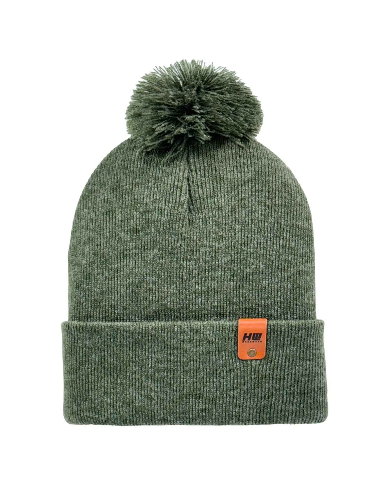 CPP1 HAAKWEAR PomPom Beanie - Made in USA - Forest Green.