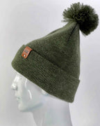 CPP1 HAAKWEAR PomPom Beanie - Made in USA - Forest Green.