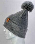 CPP1 HAAKWEAR PomPom Beanie - Made in USA - Koala Gray.