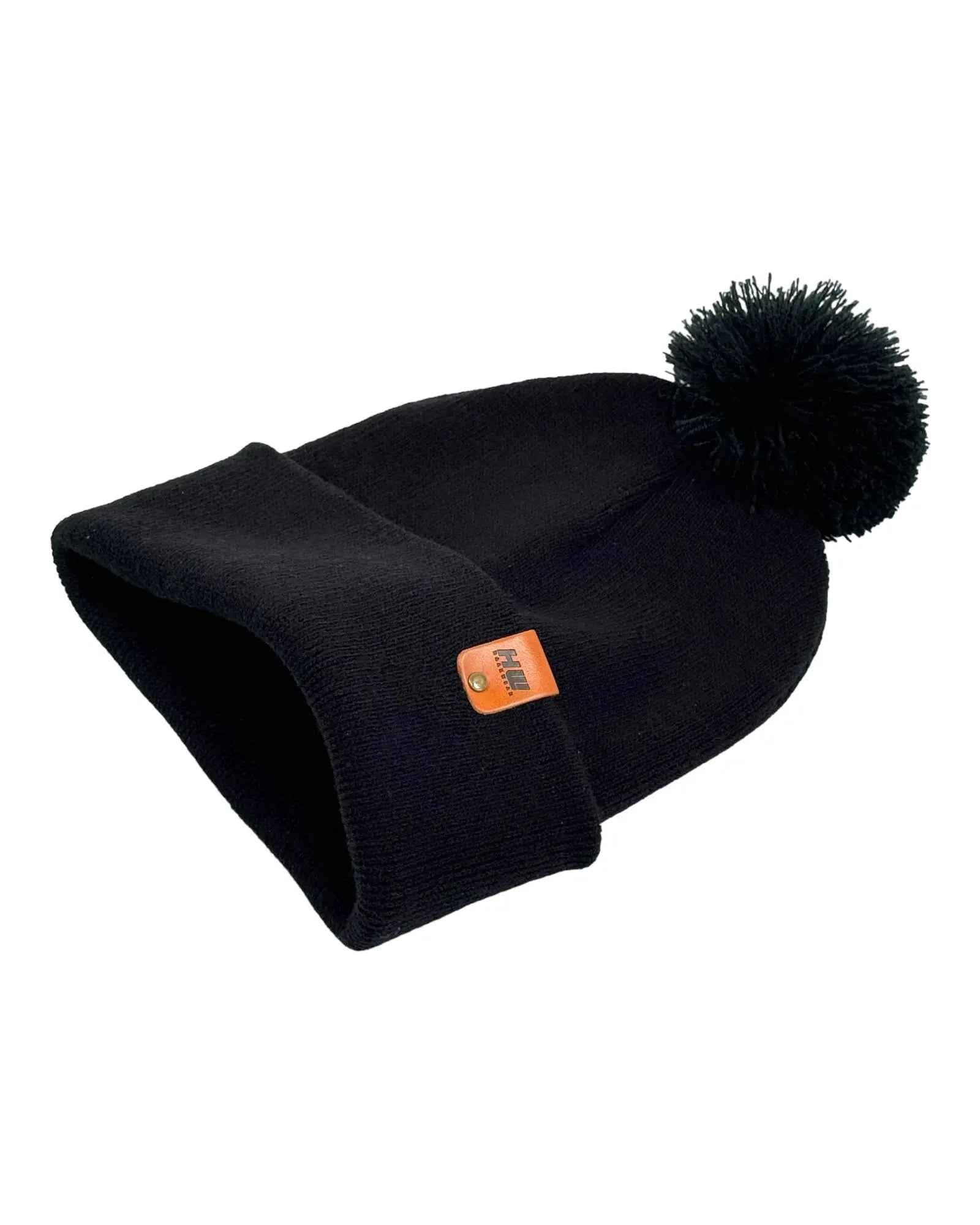 CPP1 HAAKWEAR PomPom Beanie - Made in USA - Midnight Black.