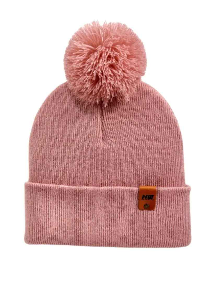 CPP1 HAAKWEAR PomPom Beanie - Made in USA - Pearl Pink.