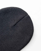 CS100 HAAKWEAR Traditional Silent Cuffed Beanie, Charcoal Black.
