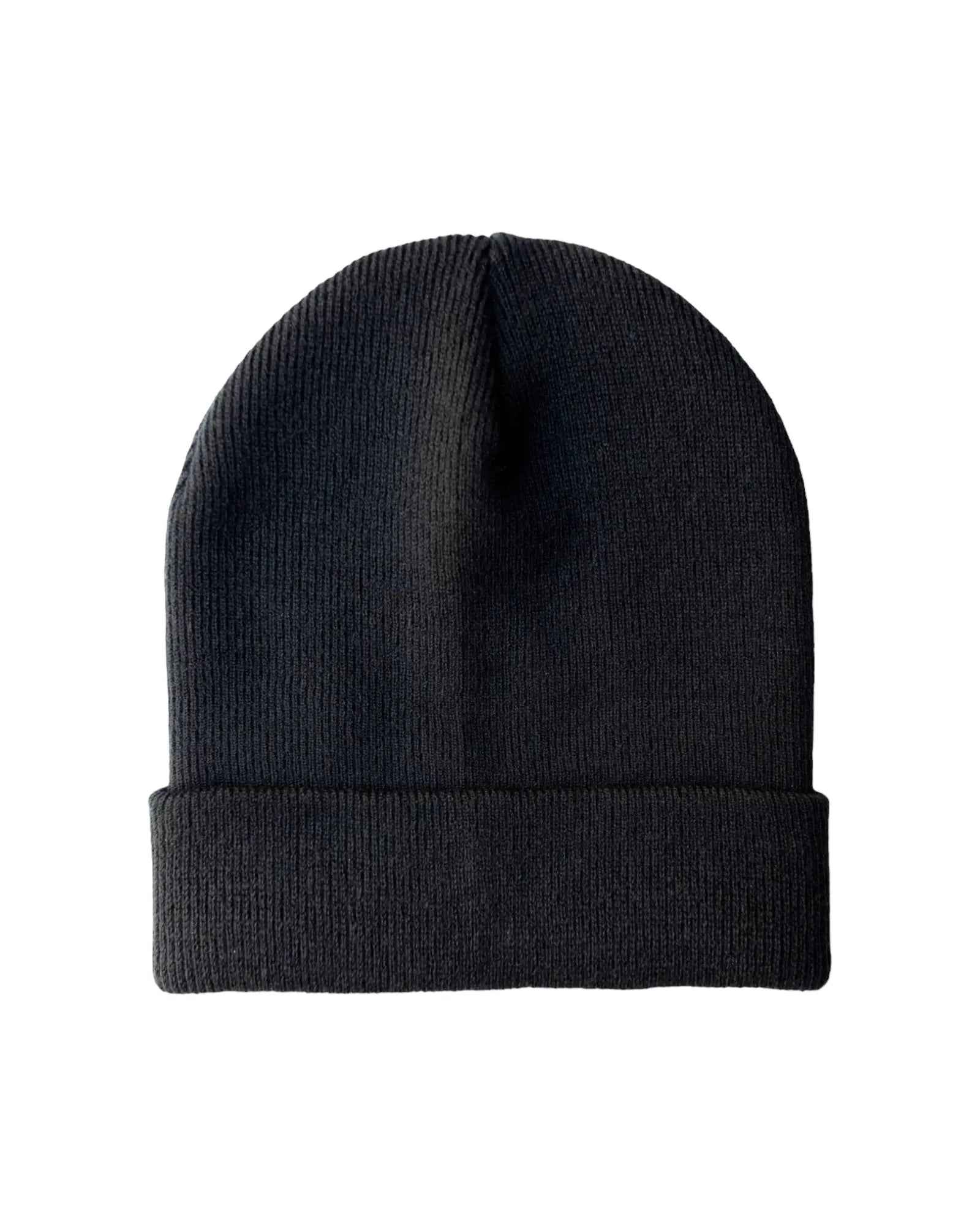 CS101 HAAKWEAR Traditional Silent Cuffed Beanie, Midnight Black.