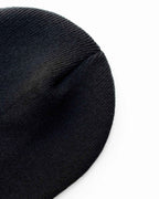 CS101 HAAKWEAR Traditional Silent Cuffed Beanie, Midnight Black.