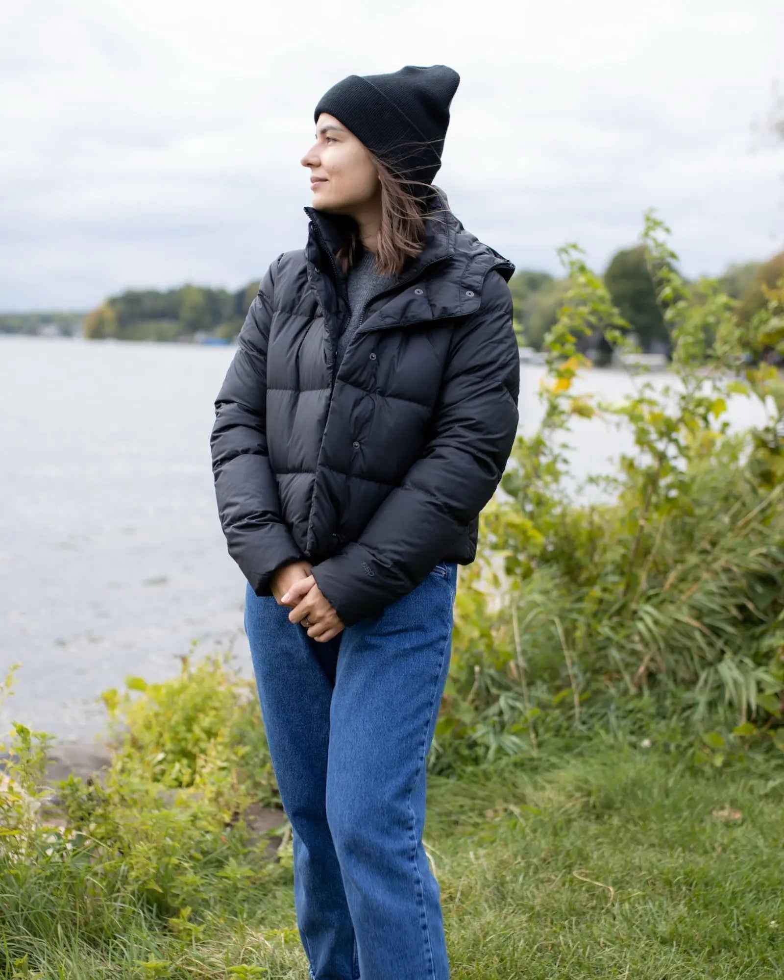 CS101 HAAKWEAR Traditional Silent Cuffed Beanie, Midnight Black.