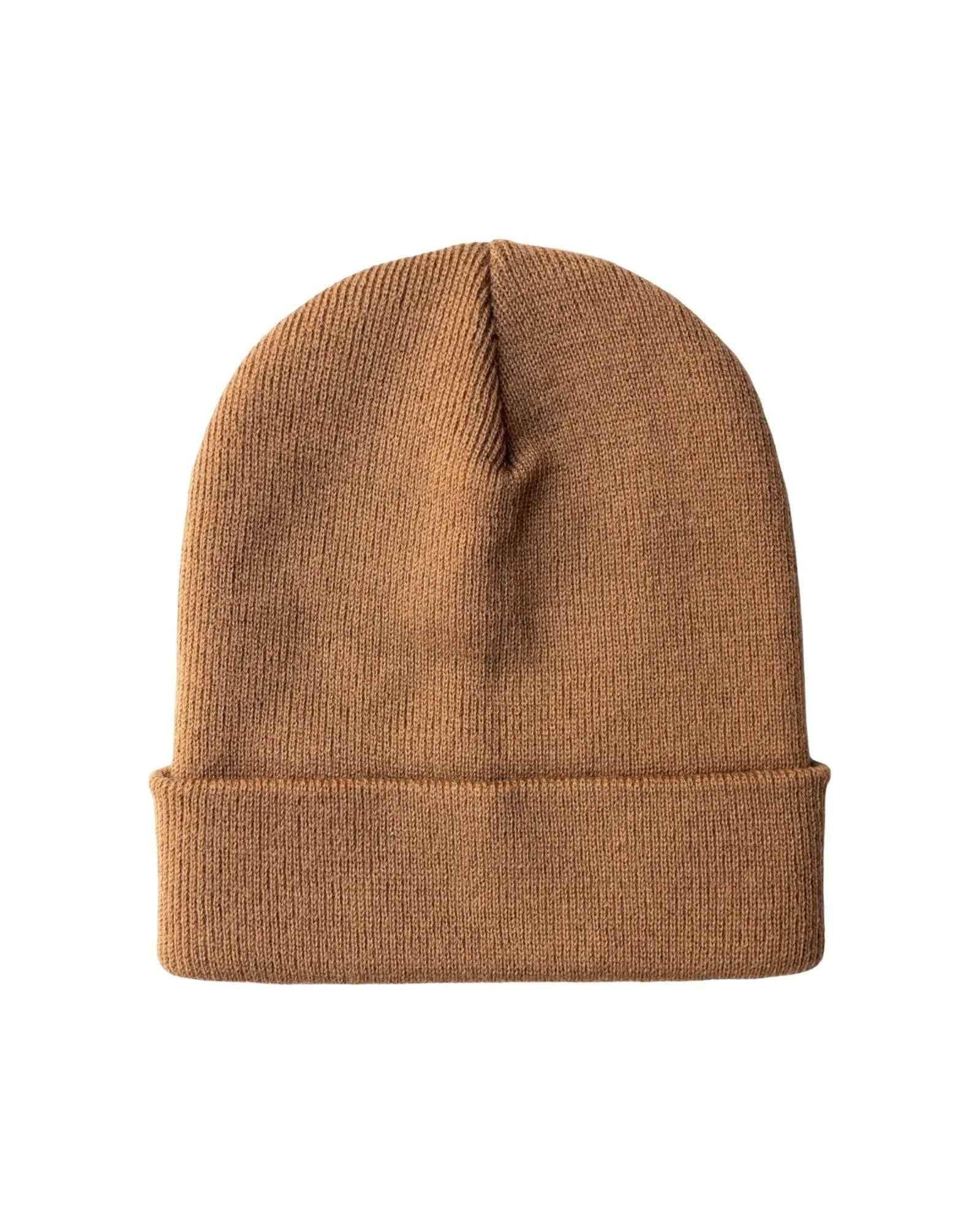 CS104 Traditional Silent Cuffed Beanie, Camel Brown - – HAAKWEAR USA ...