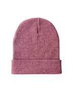 CS105 HAAKWEAR Traditional Silent Cuffed Beanie, Rusty Burgundy.