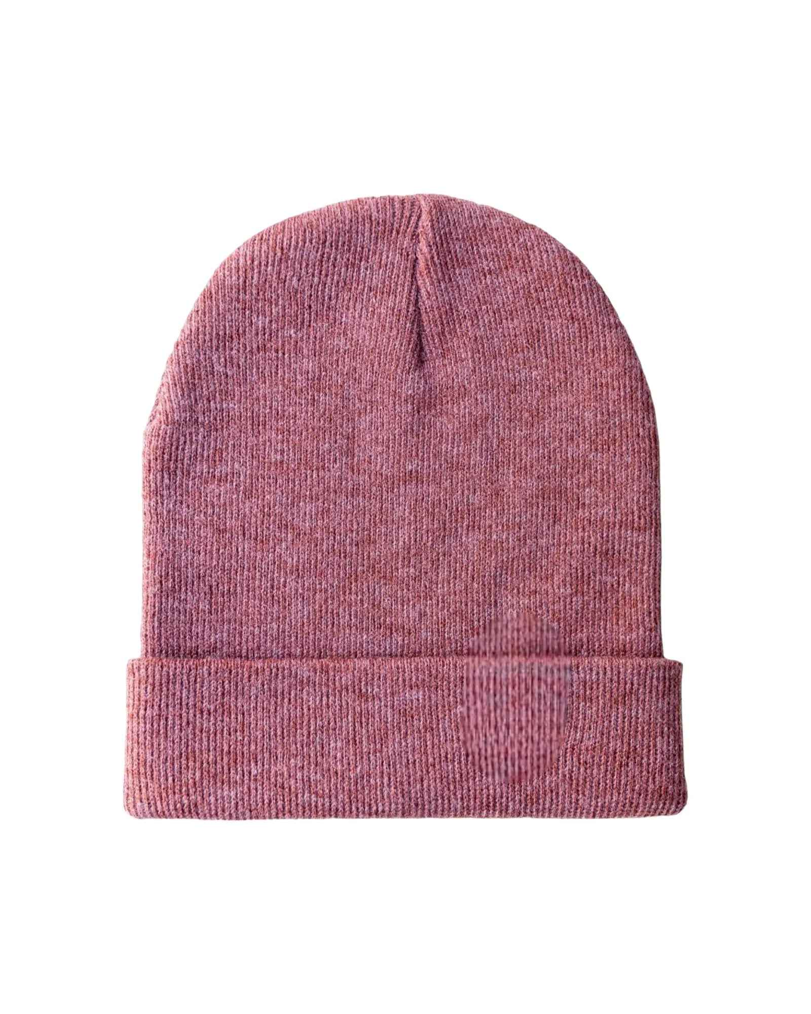 CS105 HAAKWEAR Traditional Silent Cuffed Beanie, Rusty Burgundy.