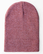 CS105 HAAKWEAR Traditional Silent Cuffed Beanie, Rusty Burgundy.