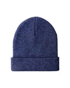 CS106 HAAKWEAR Traditional Silent Cuffed Beanie, Denim Blue.