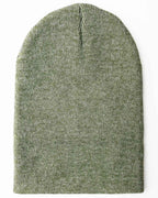 CS107 HAAKWEAR Traditional Silent Cuffed Beanie, Forest Green.