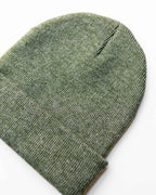 CS107 HAAKWEAR Traditional Silent Cuffed Beanie, Forest Green.