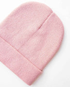 CS111 HAAKWEAR Traditional Silent Cuffed Beanie, Pearl Pink.
