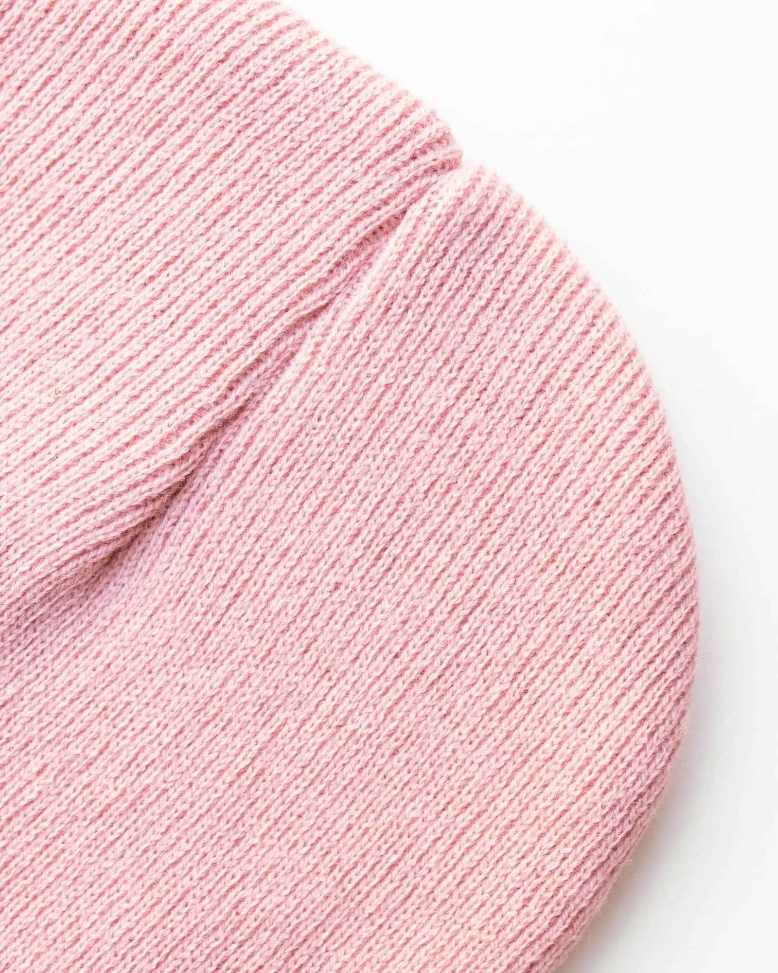 CS111 HAAKWEAR Traditional Silent Cuffed Beanie, Pearl Pink.