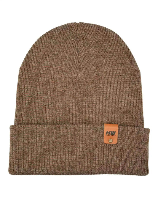 Classic Fusion Cuffed Beanie, Burgundy and Green Beanie Haakwear