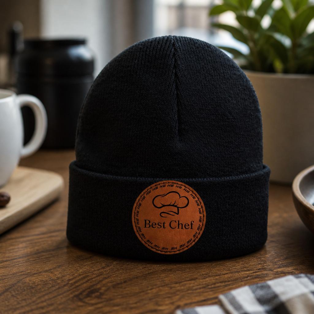 a custom beanie made in USA by Haakwear