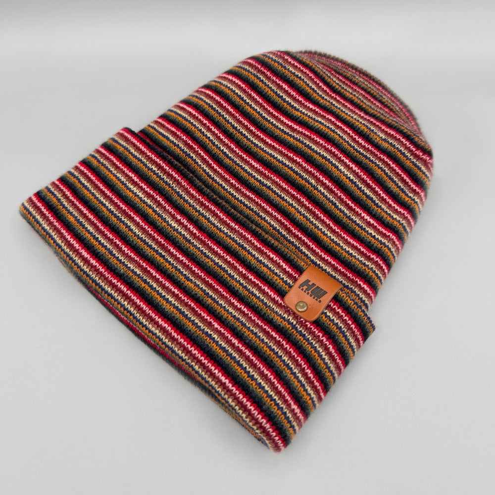 Haakwear H Stitch Beanie, Multi Color Knit Winter Hat, Made in USA - HAAKWEAR USA - Made in USA Beanies