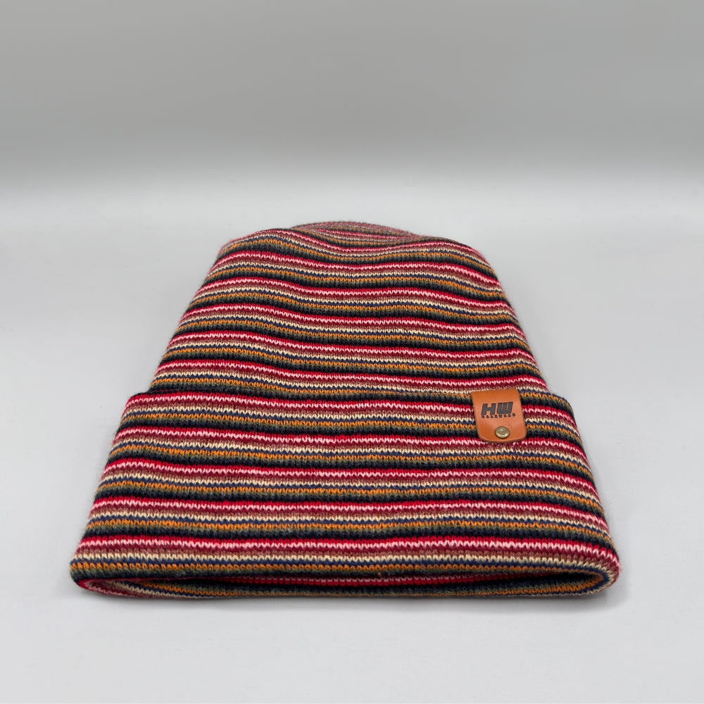H-Stitch Beanie, Multi Color Knit Winter Hat- Made in USA
