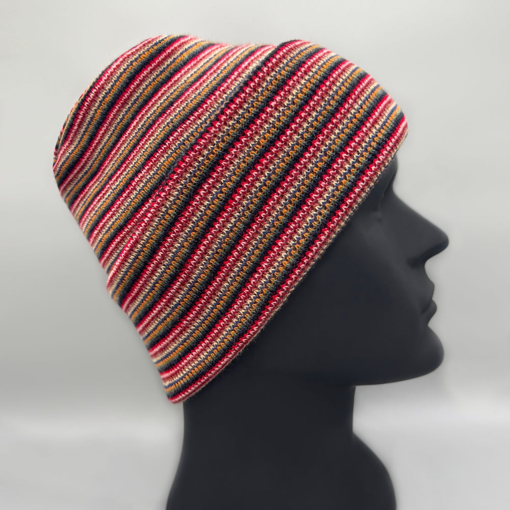 H-Stitch Beanie, Multi Color Knit Winter Hat- Made in USA